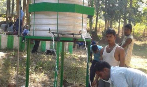 New drinking water tank at Sanaghagara